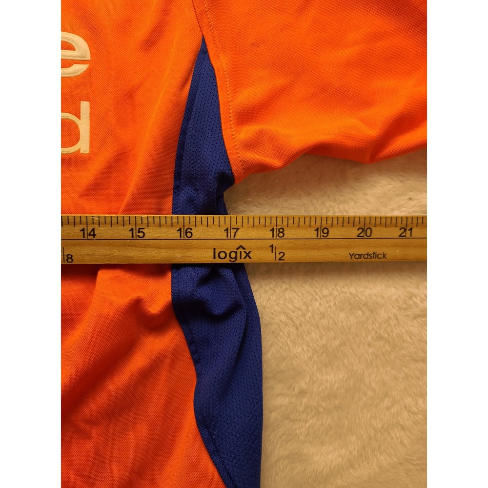 Vintage Diadora Glasgow Rangers FC Men's Jersey Orange 2002-03 V-Neck Away Kit S - Picture 7 of 13